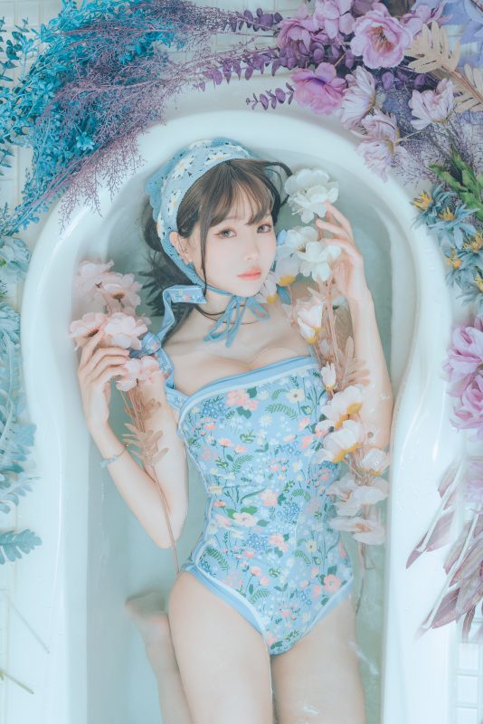 Ely_eee(ElyEE子) NO.112 – 復古水藍花[38P/89MB]-无料摄影圈