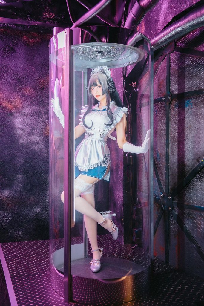 Ely_eee(ElyEE子) NO.115 – 賽博女僕 青輝石[28P/60MB]插图1