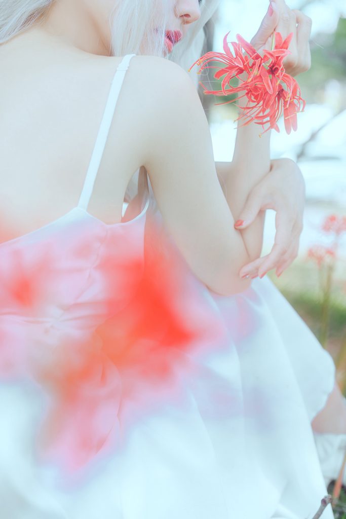 ElyEE子 NO.129 B-White spider lily 白瓷彼岸 [27P/83MB]插图3