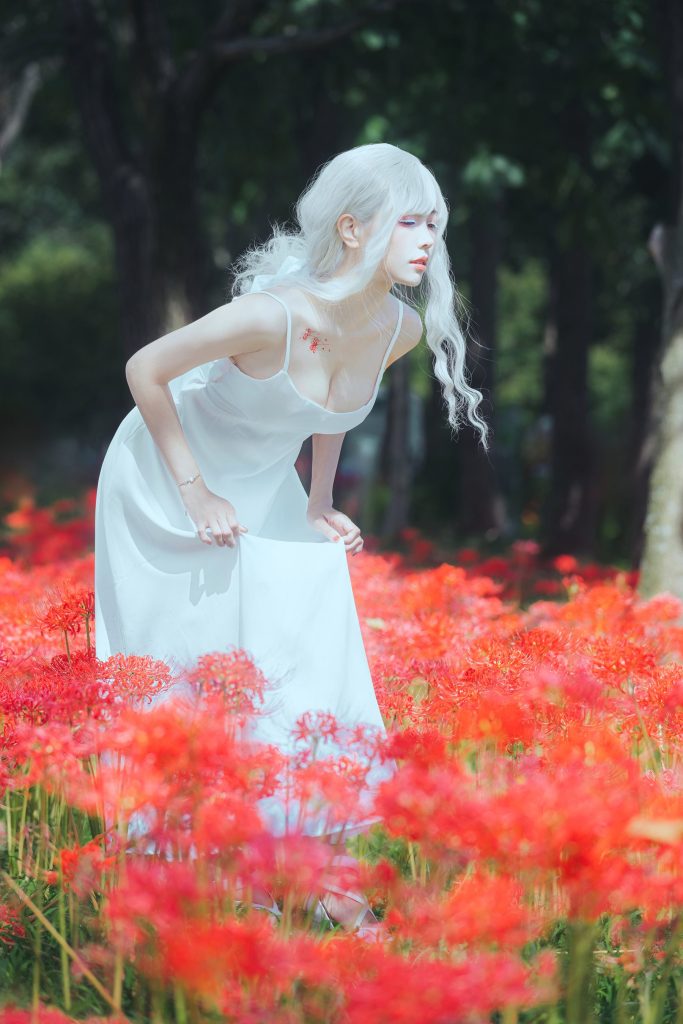 ElyEE子 NO.129 B-White spider lily 白瓷彼岸 [27P/83MB]插图2