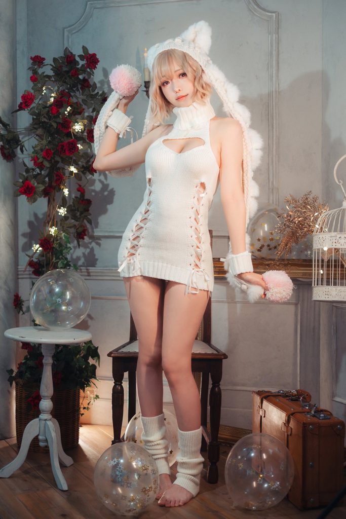 Ely_eee(ElyEE子) NO.134 – 白色 KNITTING[52P/159MB]插图1