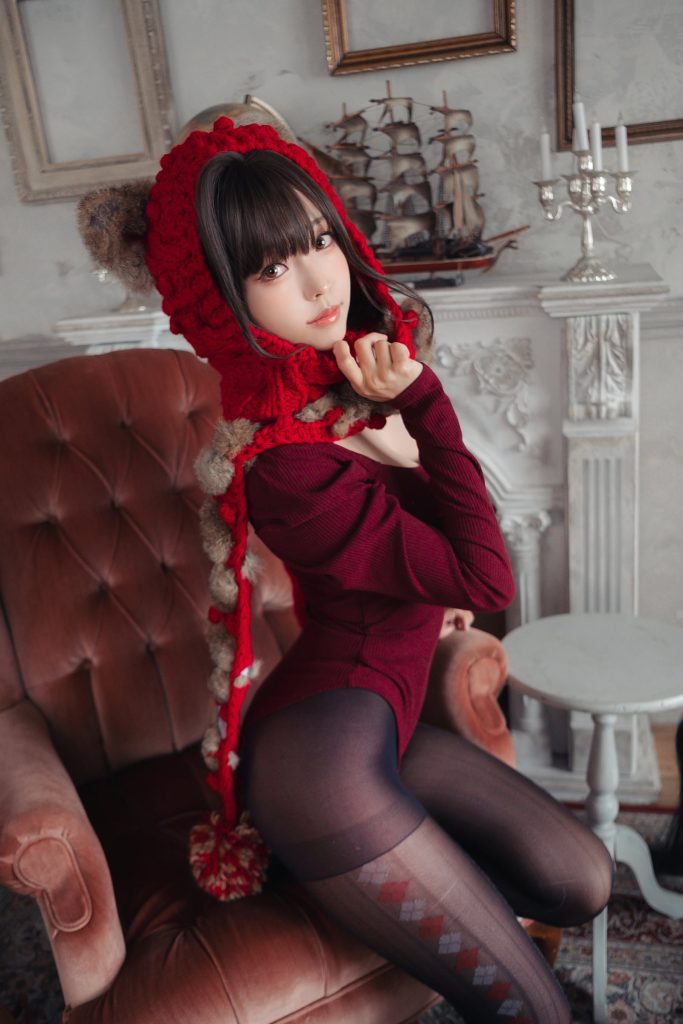 Ely_eee(ElyEE子) NO.135 – 红色 KNITTING[52P/110MB]-无料摄影圈