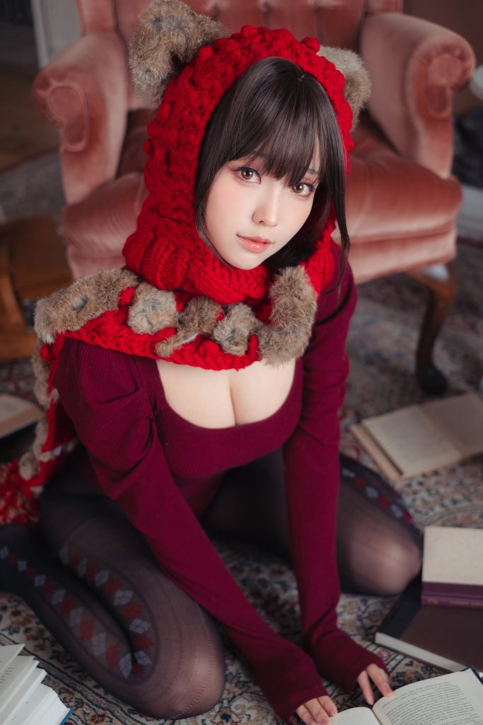 Ely_eee(ElyEE子) NO.135 – 红色 KNITTING[52P/110MB]插图3