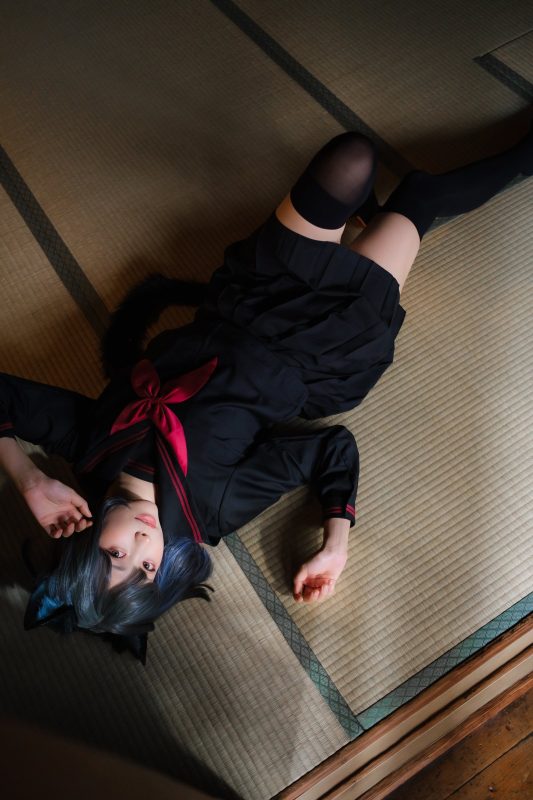 Ely_eee(ElyEE子) NO.147 - Veranda Black Cat緣廊黑貓[37P/2V/144MB]-无料摄影圈