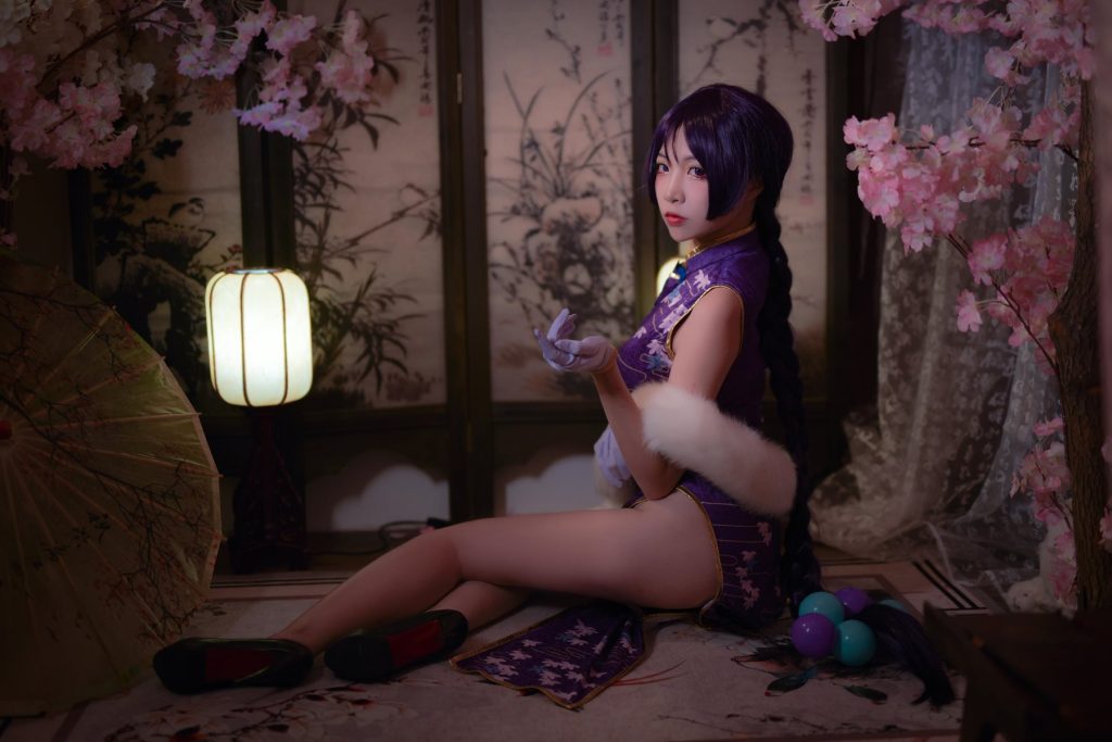 07二佐Nisa Fate奶光旗袍[29M]插图1