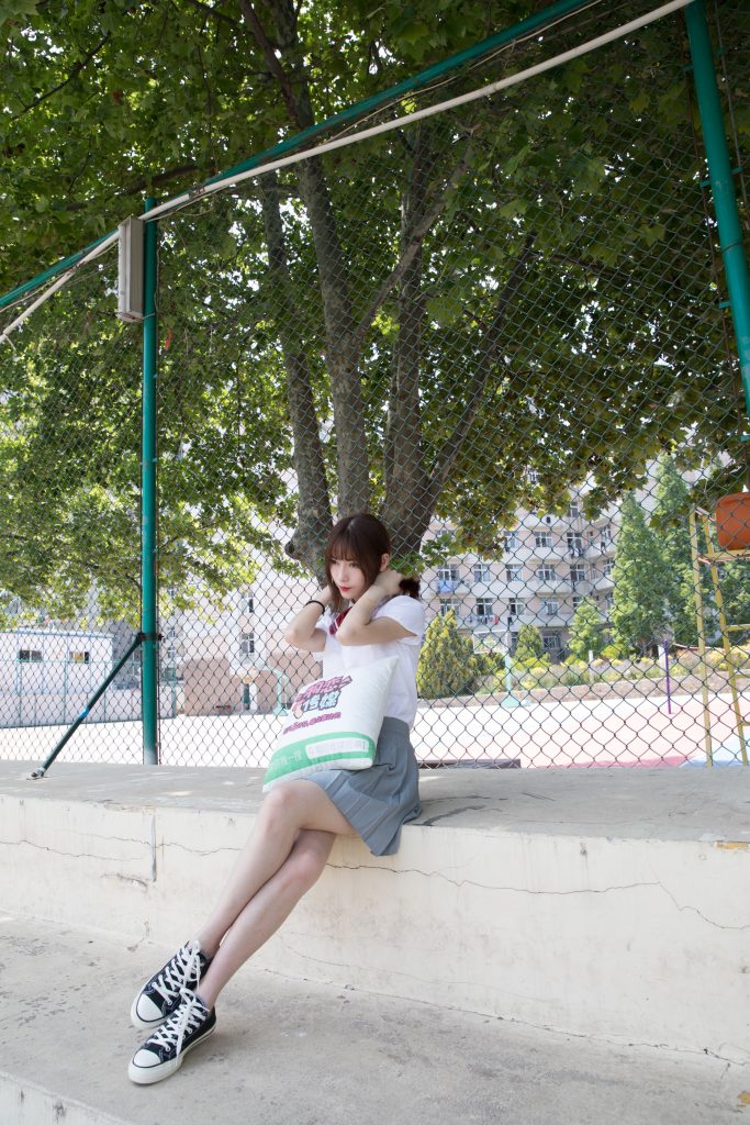 物恋传媒 No.156 案例猫耳-操场、校服、帆布鞋与船袜 [172P/1V/4.31G]插图2