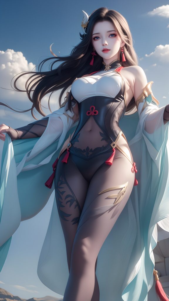 AI绘画 598 原神申鹤 性感原服和泳衣[130P/467MB]插图3