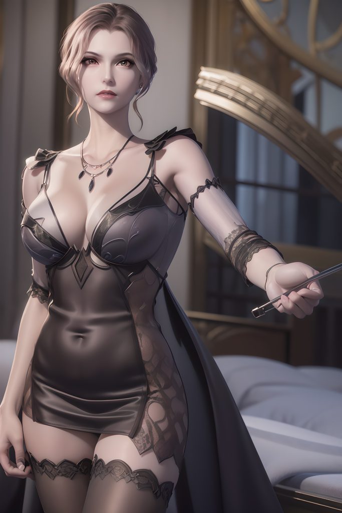 AI绘画 600 比比东_睡衣黑丝[20P/449MB]插图1