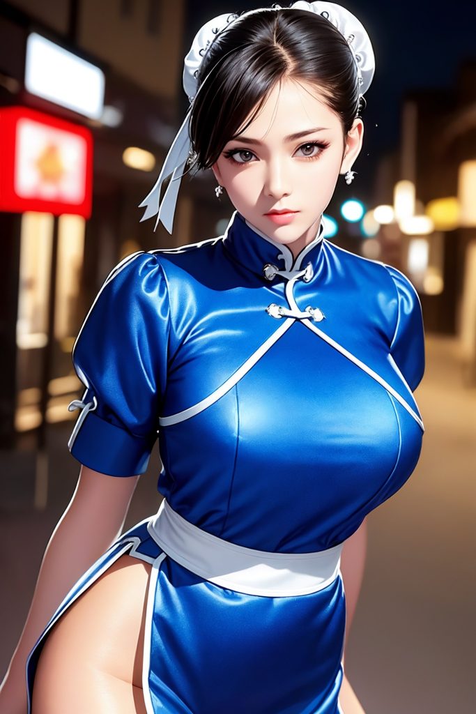 AI绘画 617 街头霸王：杏感女神春丽情趣旗袍紧身衣[233P/495MB]插图2