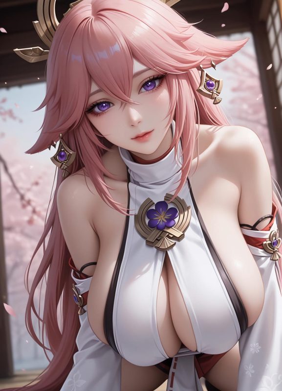 AI绘画 638 八重神子[22P/32MB]-无料摄影圈