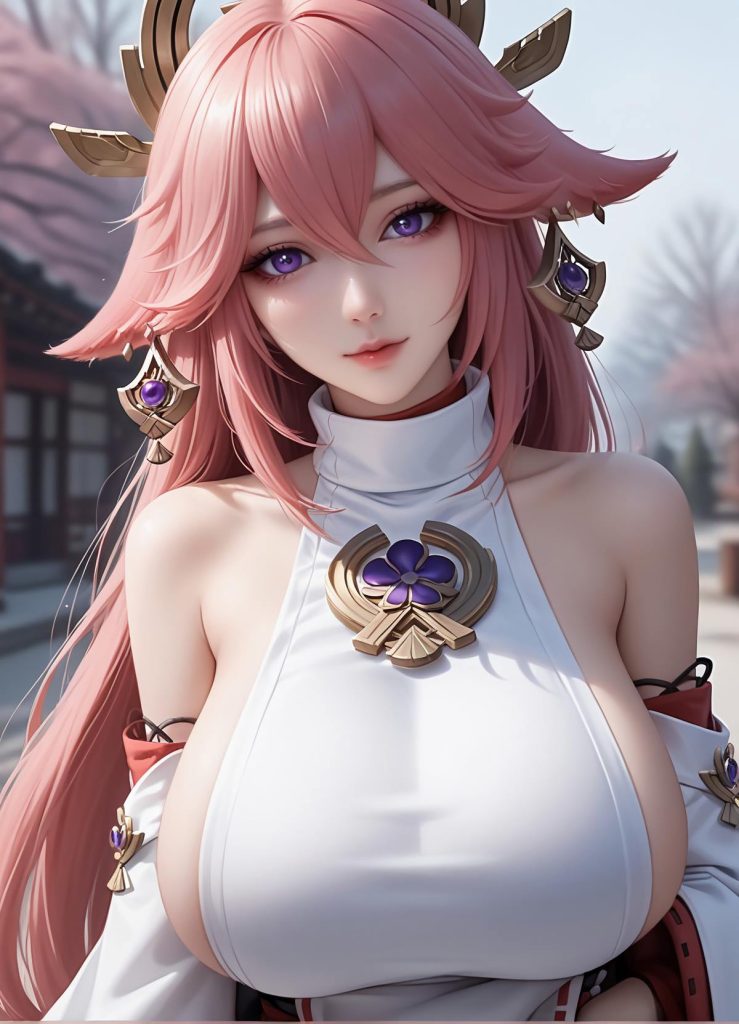 AI绘画 638 八重神子[22P/32MB]插图1