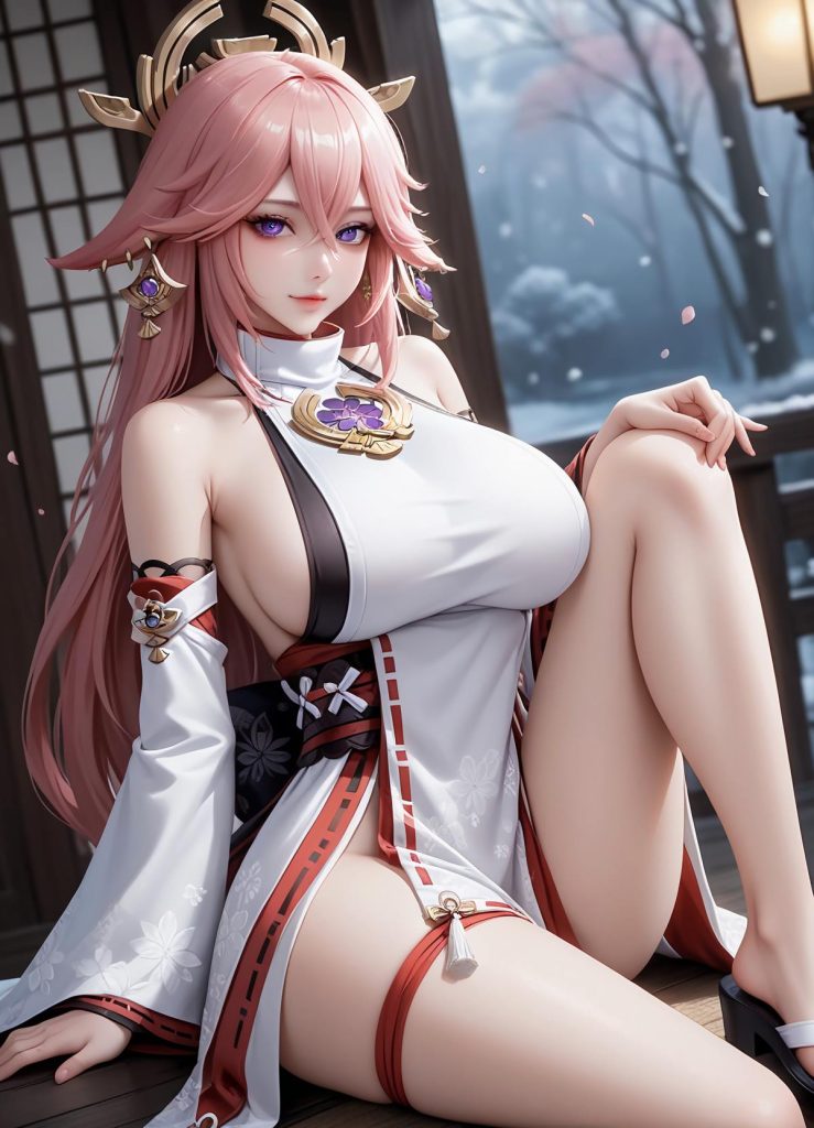 AI绘画 638 八重神子[22P/32MB]插图3