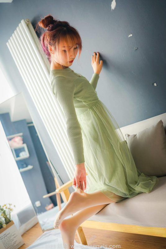 [SIEE丝意] NO.473 绿色莲衣裙 厚肉丝 [70P/159MB]-无料摄影圈