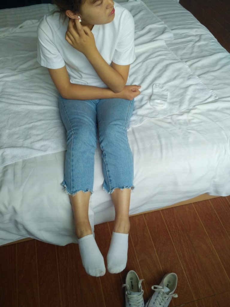 白棉袜 白色帆布 玉足 [220P/1V/980M]插图2