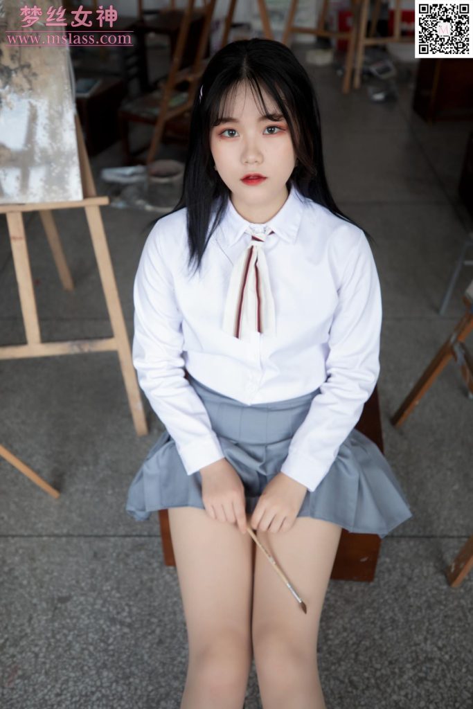 [MSLASS梦丝女神] 2019-09-25 恬恬 画室乖乖女 [55P/393MB]插图2