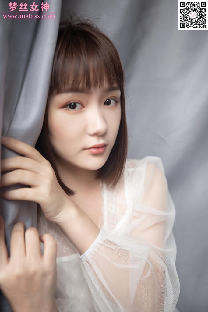 [MSLASS梦丝女神] 2019-11-23 莎莎 透明白纱裙 [63P/598MB]插图1