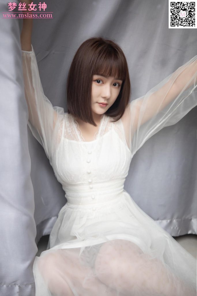 [MSLASS梦丝女神] 2019-11-23 莎莎 透明白纱裙 [63P/598MB]插图2