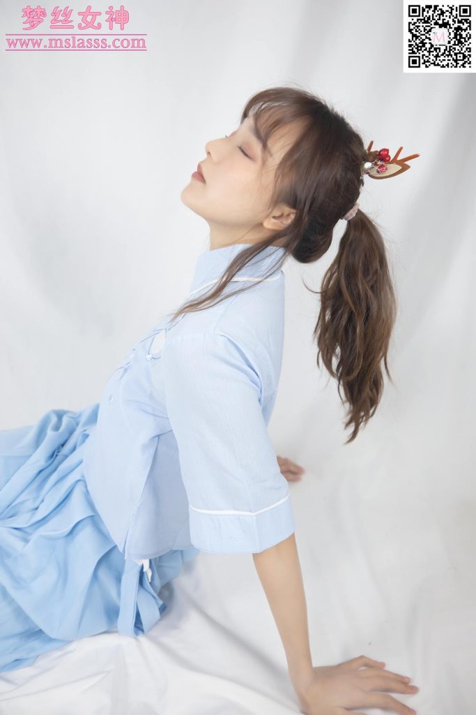 [MSLASS梦丝女神] 2020-01-01 玥玥 蓝色仙女古装 [72P/1V/1.08GB]插图1