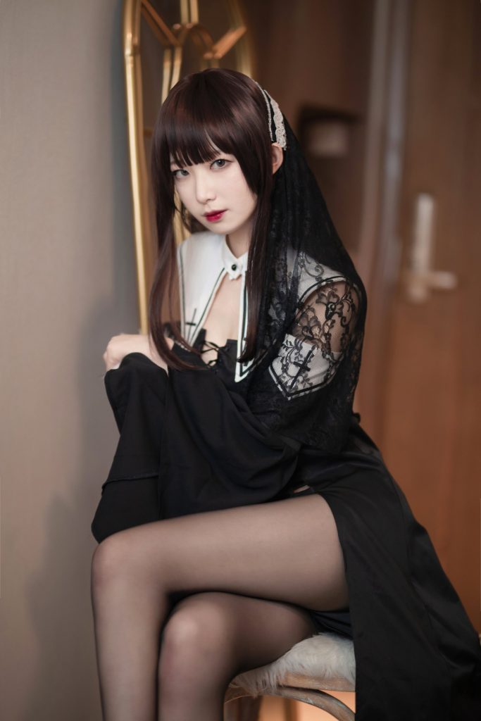 动漫博主封疆疆v 010 黑色修女 [40P/512MB]-无料摄影圈