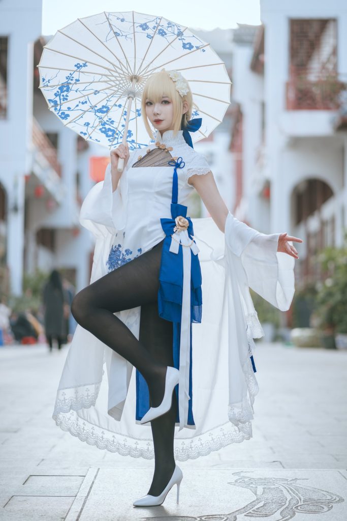 网紅Coser@封疆疆v 018 Saber旗袍 [34P/367MB]-无料摄影圈