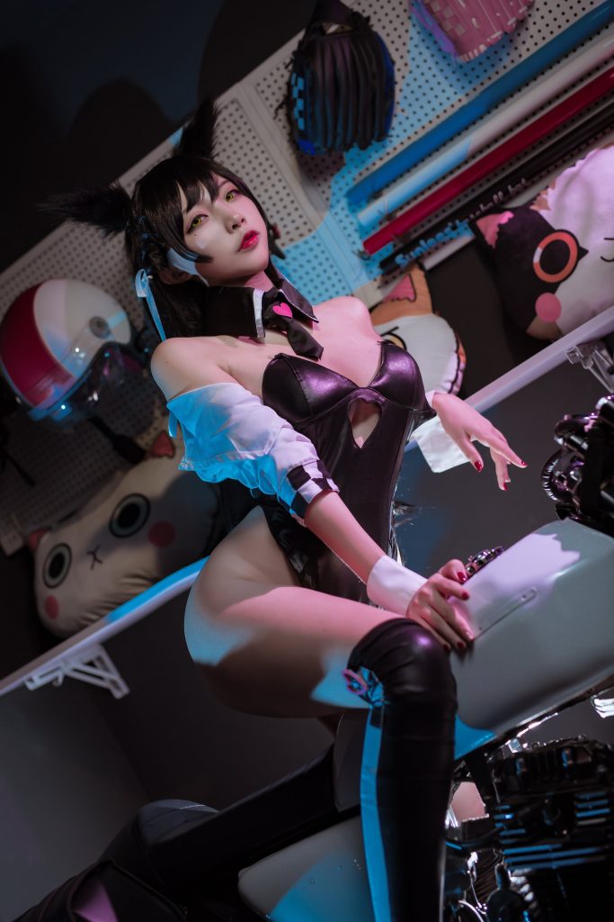 人气Coser二佐Nisa 061 犬之眷之碧蓝爱宕 同人赛车 [22P/615MB]插图2