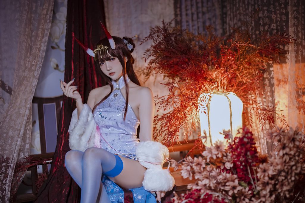 二佐Nisa 079 – 碧蓝航线 能代旗袍[18P/120MB]插图2