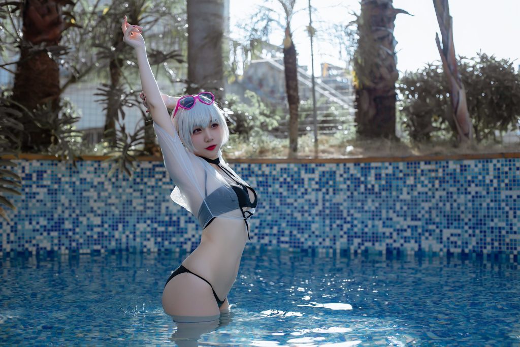 二佐Nisa 096 – 碧蓝航线 天狼星泳装[15P/309MB]插图2