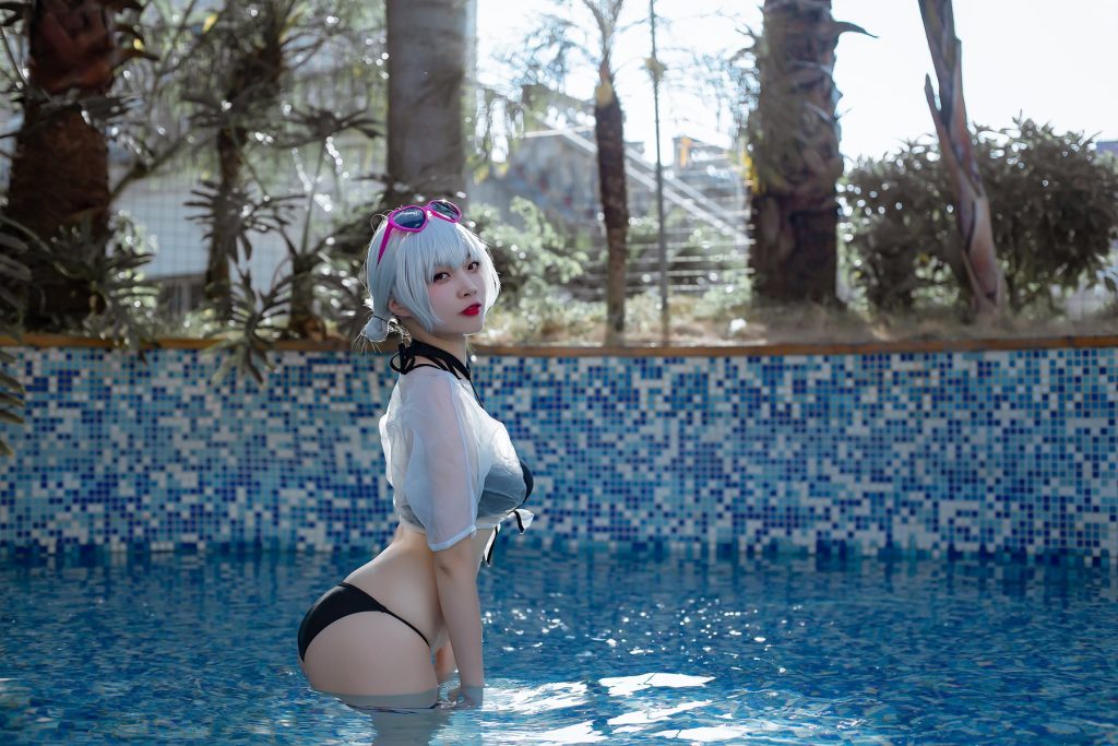 二佐Nisa 096 – 碧蓝航线 天狼星泳装[15P/309MB]插图1