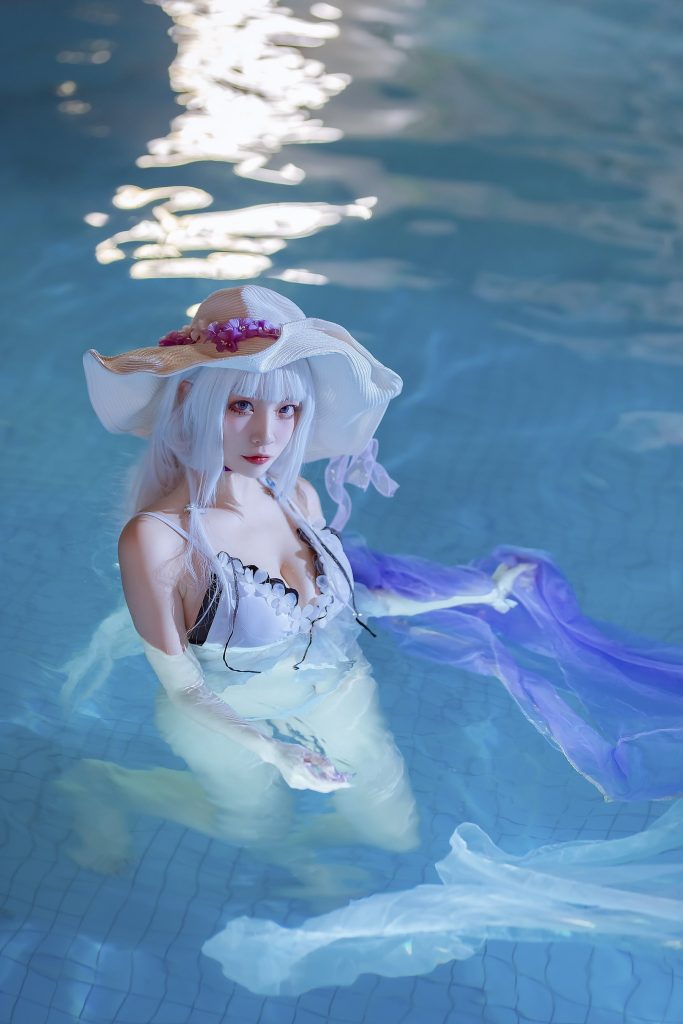 人气Coser二佐Nisa 108 碧蓝光辉泳装 [39P/290MB]插图3