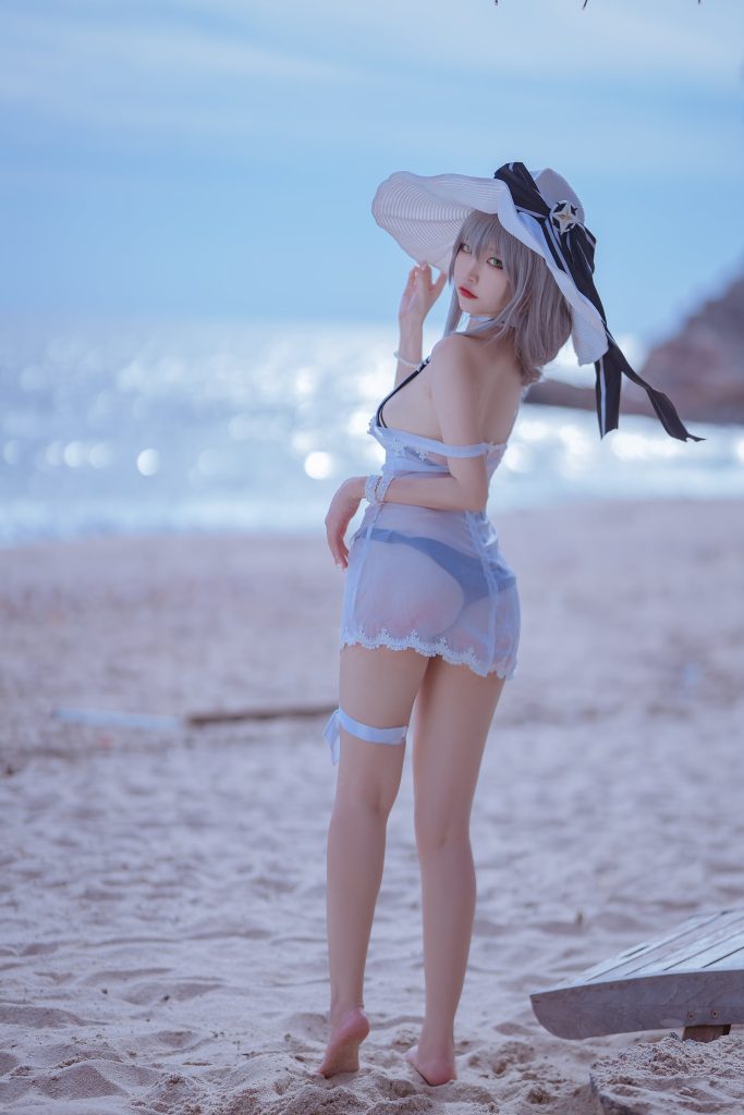 人气Coser二佐Nisa 109 碧蓝 天鹰泳装 [20P/236MB]插图1