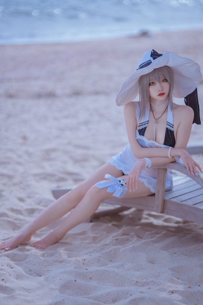 人气Coser二佐Nisa 109 碧蓝 天鹰泳装 [20P/236MB]插图2