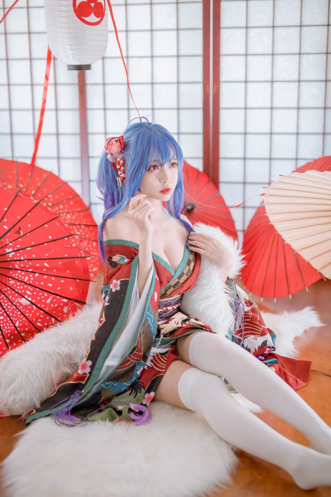 二佐Nisa 113 – 碧蓝 圣路易斯和服[22P/440MB]插图2