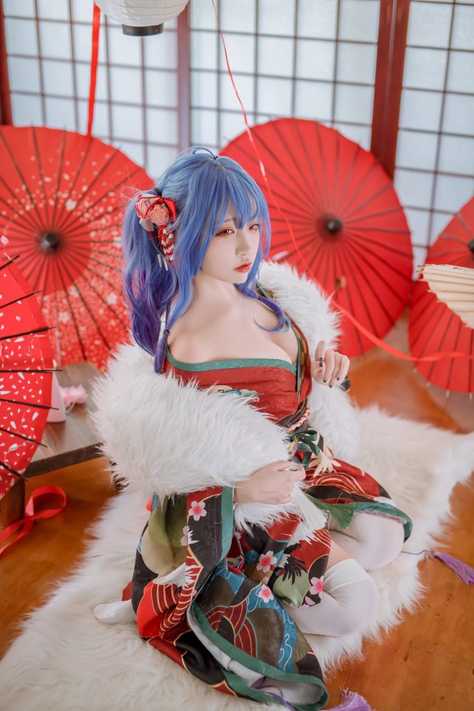 二佐Nisa 113 – 碧蓝 圣路易斯和服[22P/440MB]插图3