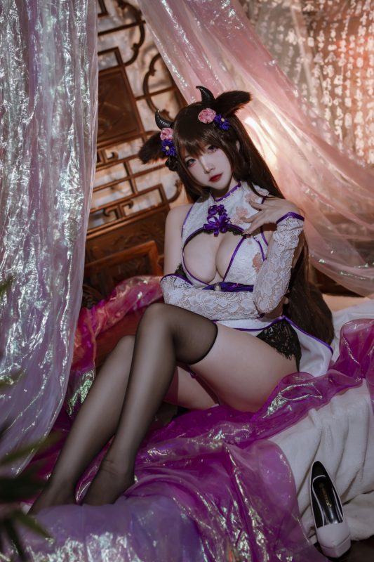 二佐Nisa NO.122 – 碧蓝樫野旗袍[24P/162MB]-无料摄影圈