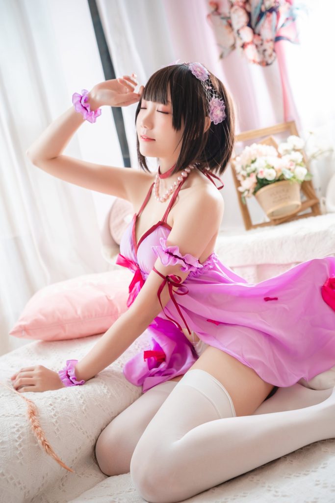 瓜希酱 001 加藤惠 睡衣[14P/58.6MB]插图1