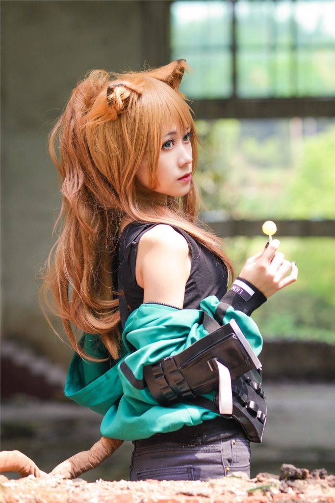 精选街拍 No.395 岛田小熊-明日方舟推进之王遗石COS [21P/14M]插图2
