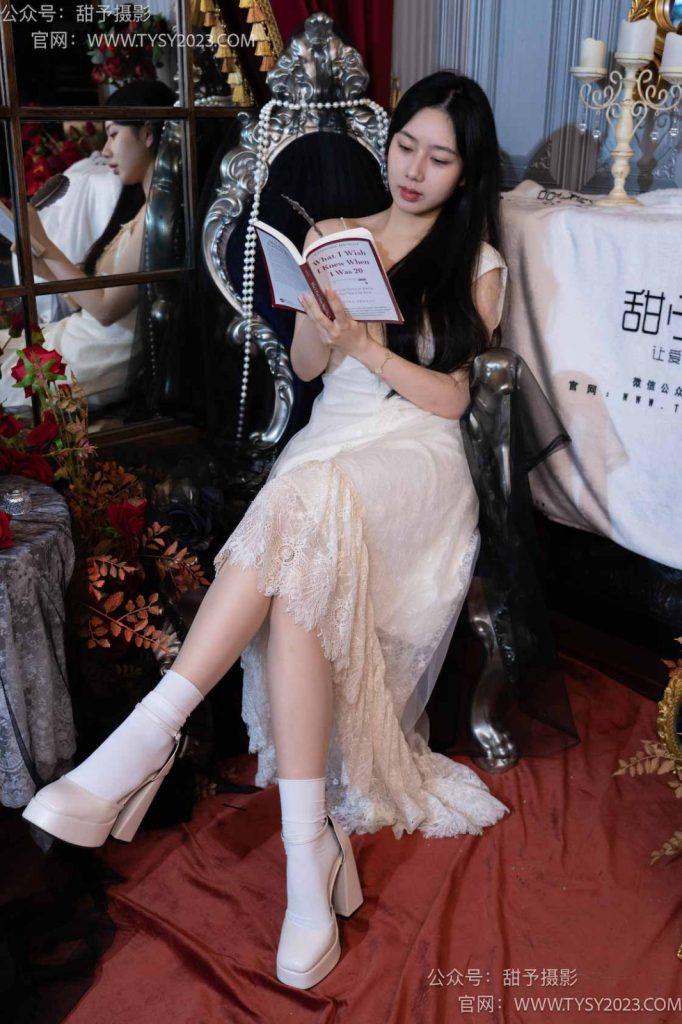 甜予摄影 NO.027 鱼鱼-高跟、白棉袜、肉丝（脚尖加固款）[103P/2V/9.32GB]插图2