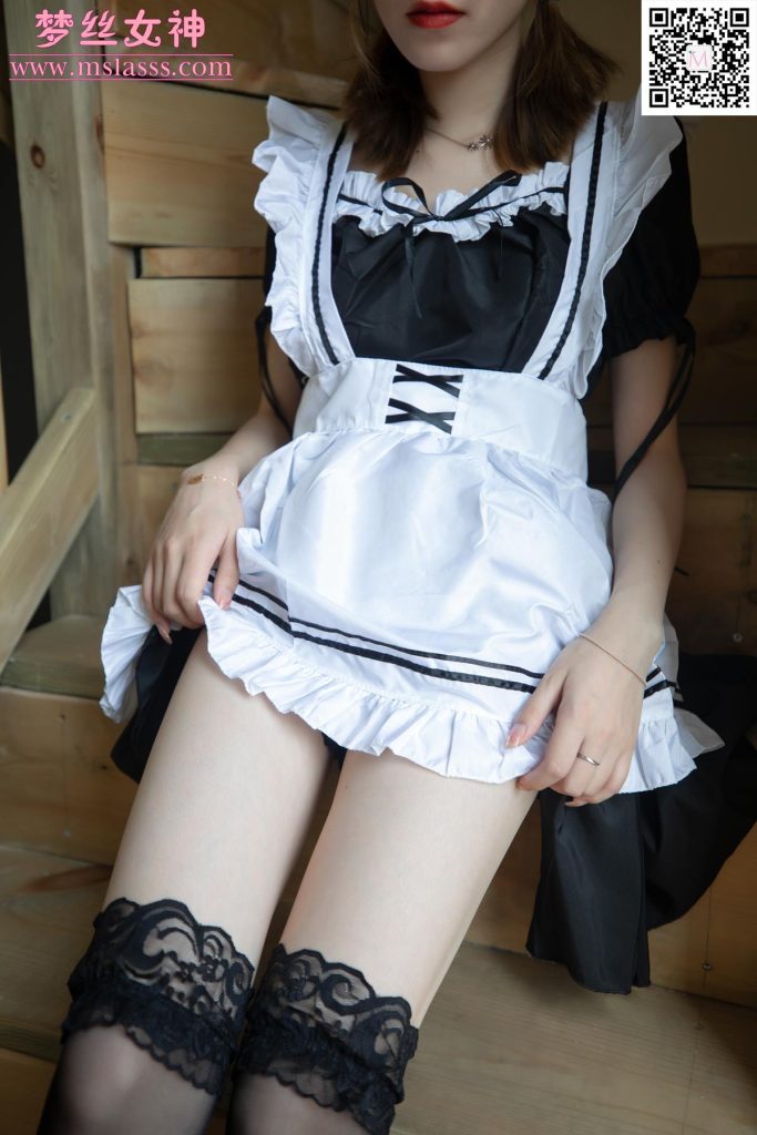 [MSLASS梦丝女神] 2020-06-05 晓晓4 蕾丝女仆[63P/551M]插图3