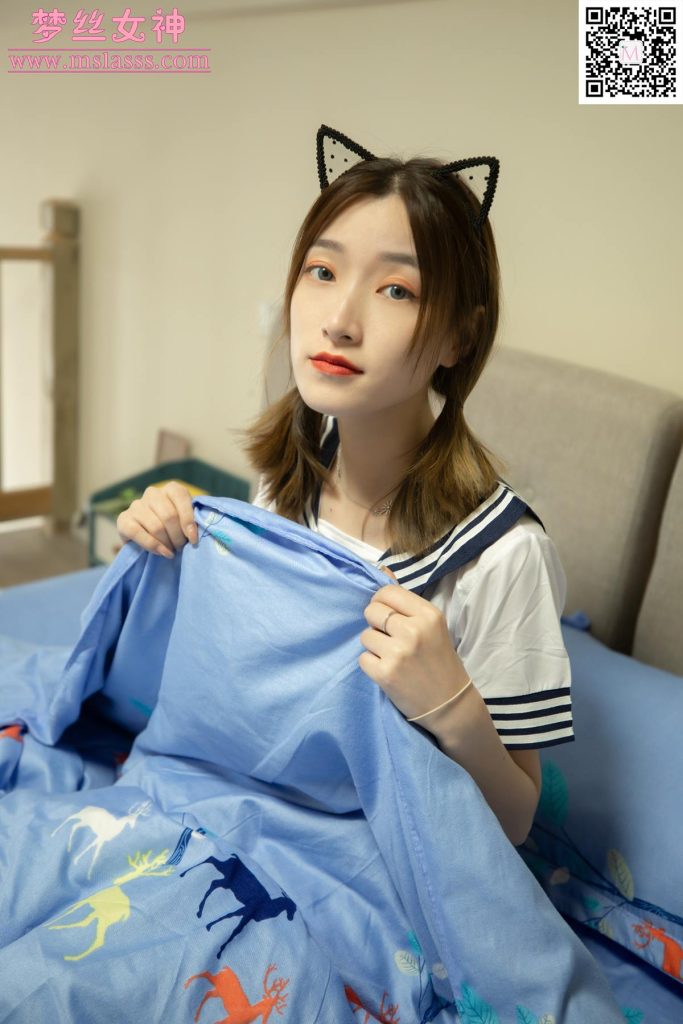 [MSLASS梦丝女神] 2020-06-08 晓晓5 起床的少女[64P/685M]插图1