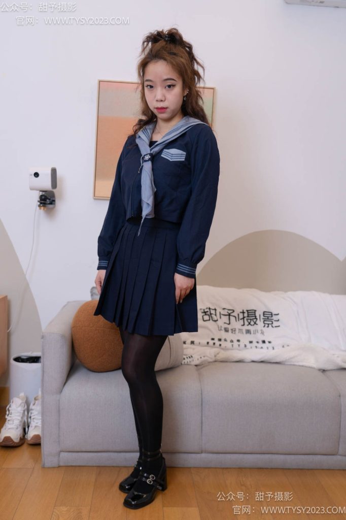 甜予摄影 NO.094 小语-JK至服、皮鞋、厚黑丝[127P/2V/10.09GB]插图4