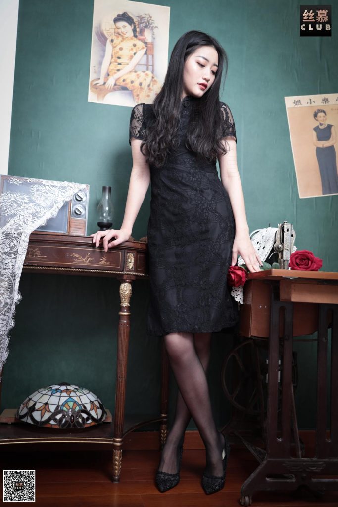 丝慕写真 SM076 天天一元 模特：双双《双双-柔情-黑s》[74P/136MB]插图3
