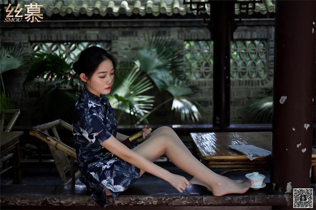丝慕写真 SM271 天天一元 双双《成都系列01期–鹤鸣茶社》[70P/267MB]插图3