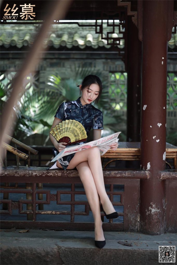 丝慕写真 SM271 天天一元 双双《成都系列01期–鹤鸣茶社》[70P/267MB]插图2
