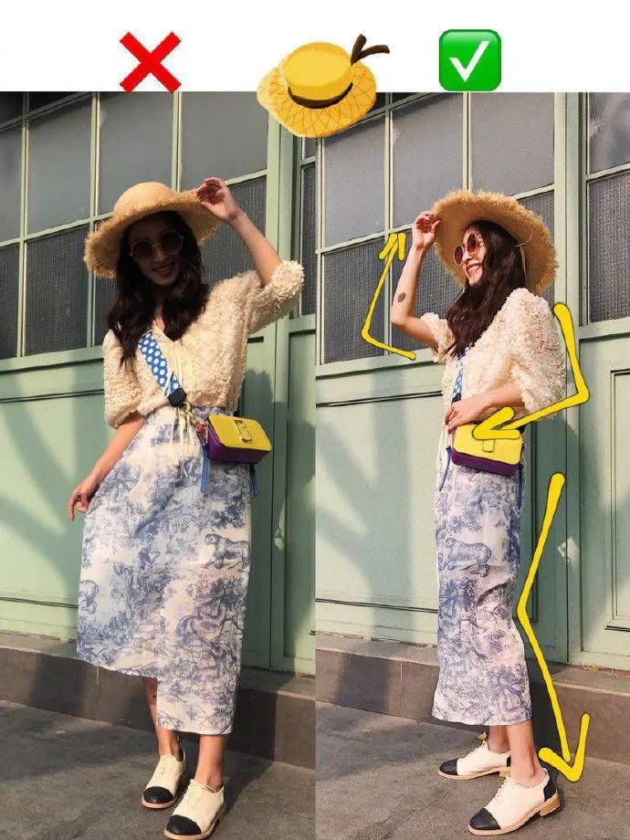 旅行拍照新姿势，拒绝千篇一律游客照，这样拍照自然又上镜插图3