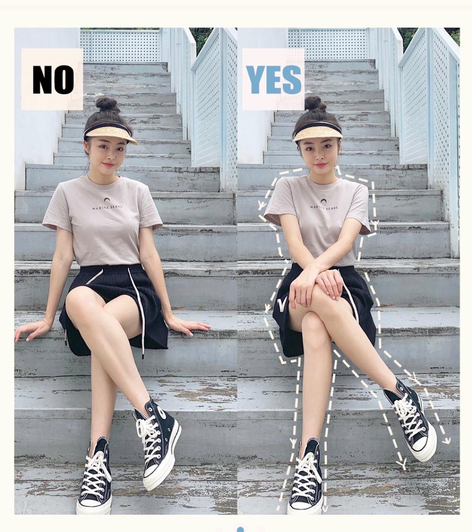 站姿、坐姿、蹲姿、楼梯，这8个姿势，满足拍照又高又瘦又好看插图4