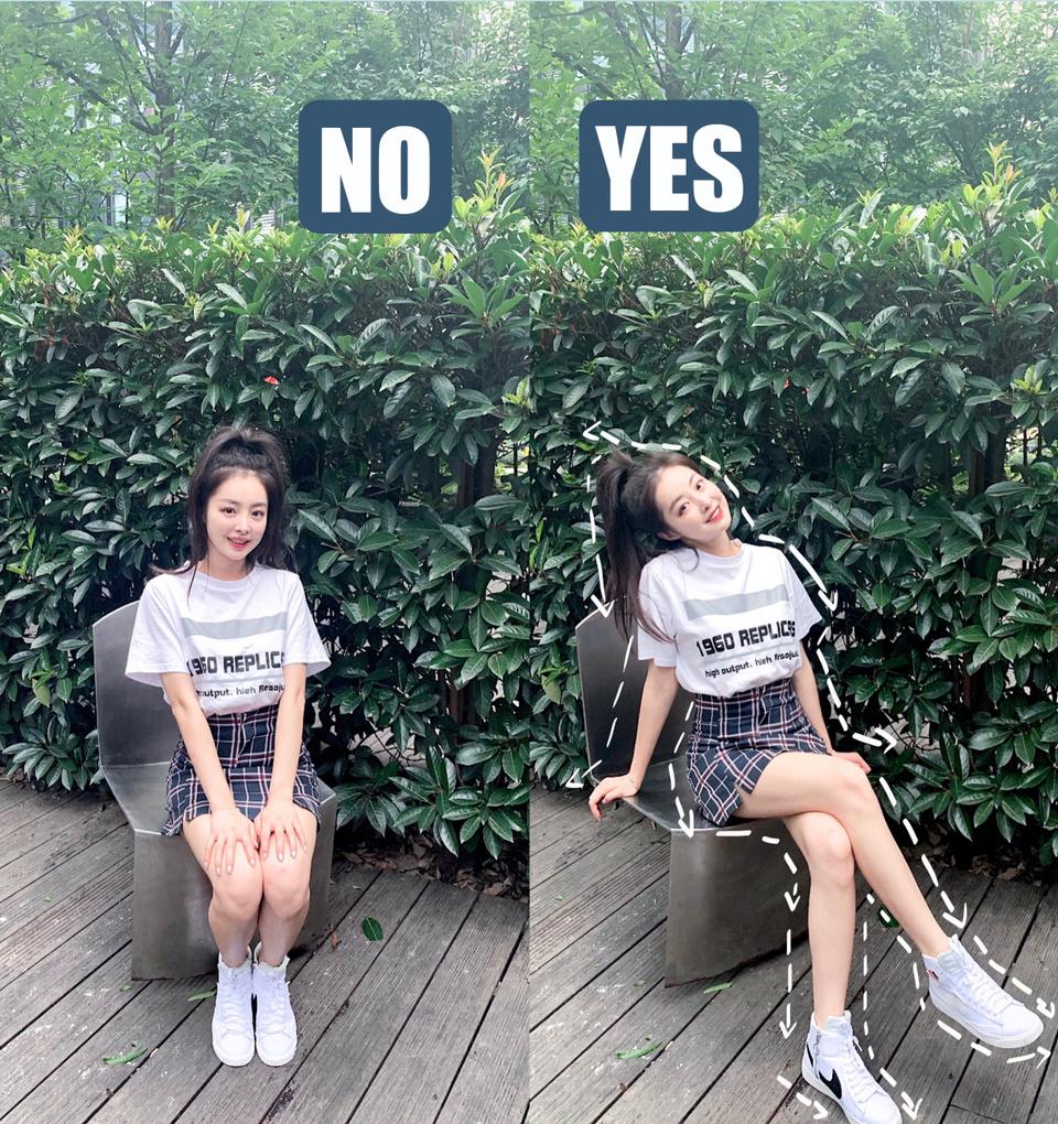 站姿、坐姿、蹲姿、楼梯，这8个姿势，满足拍照又高又瘦又好看插图8