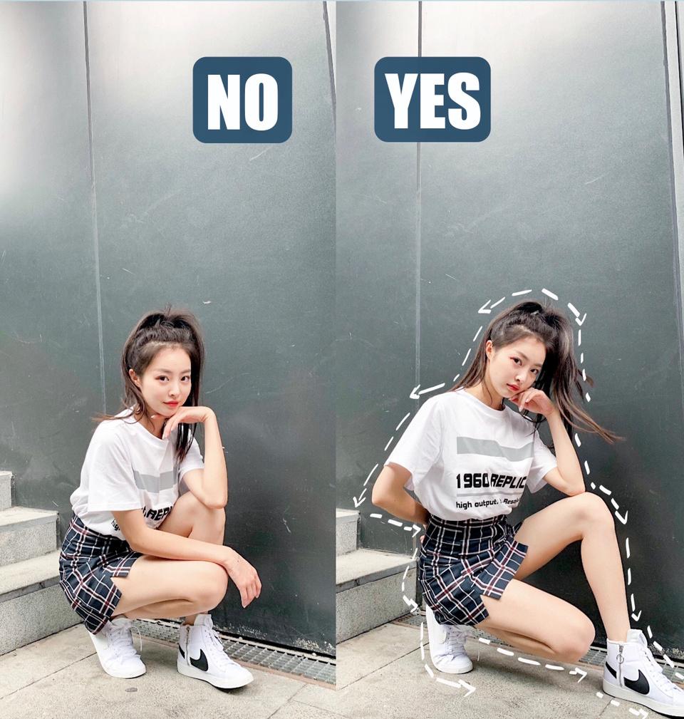 站姿、坐姿、蹲姿、楼梯，这8个姿势，满足拍照又高又瘦又好看插图7