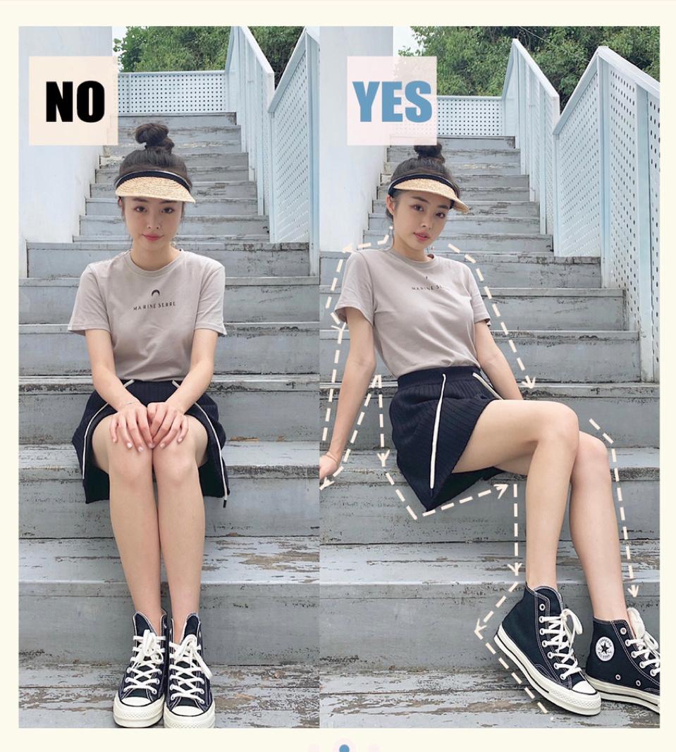 站姿、坐姿、蹲姿、楼梯，这8个姿势，满足拍照又高又瘦又好看插图5