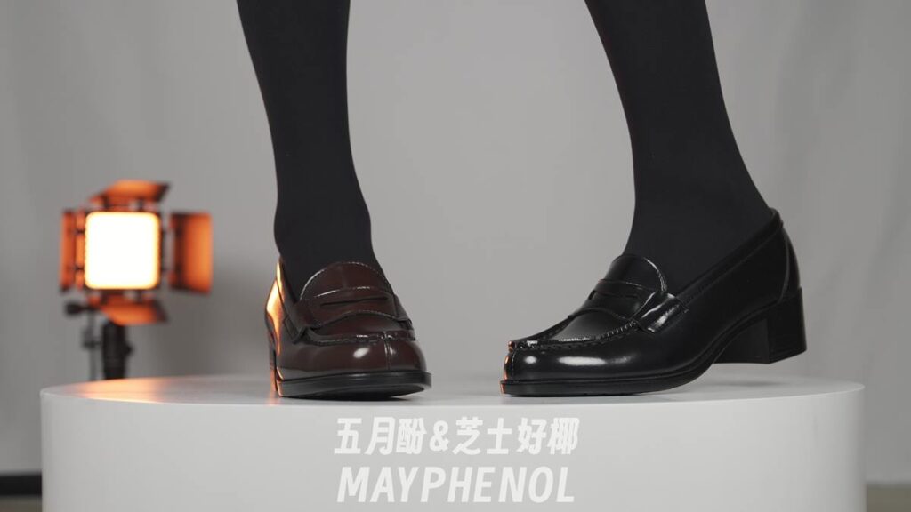 芝士好椰 NO.082 – 黑棕混搭，制服鞋崭新出场，Haruta 4603[1V/998MB]插图3