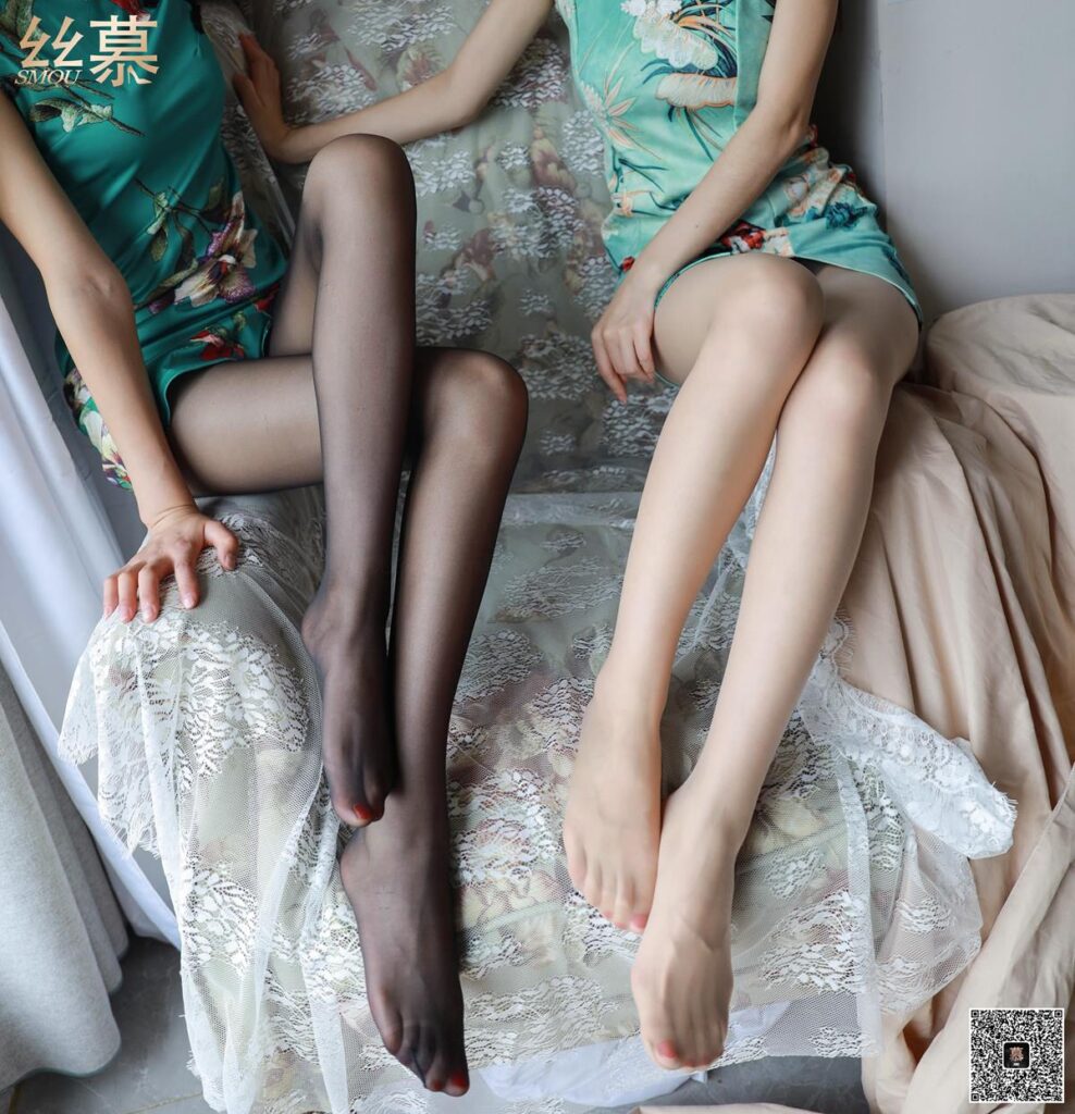 [丝慕GIRL]特写集 TX057《旗袍双丝游戏-双人》[97P/1V/303MB]插图1
